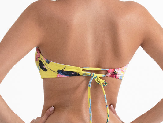 ORQUIDEA AMARILLO TOP STRAPLESS