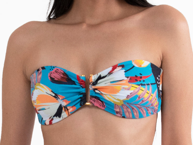 ORQUIDEA AZUL TOP STRAPLESS