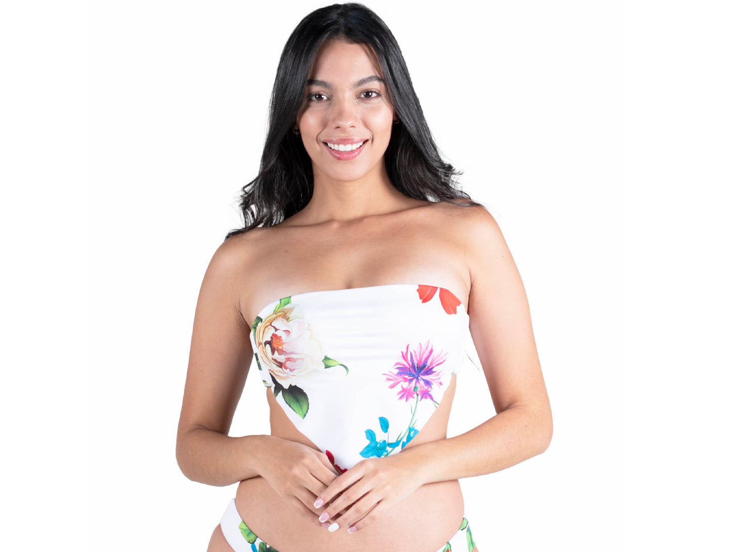 TOP STRAPLESS LAURA BLANCO