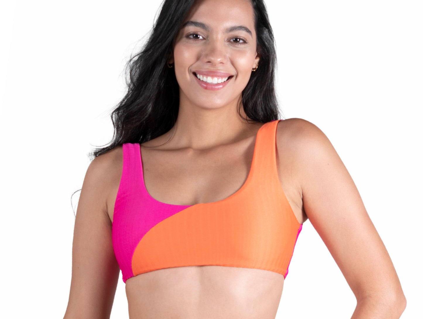 TOP LILY NARANJA/FUCSIA