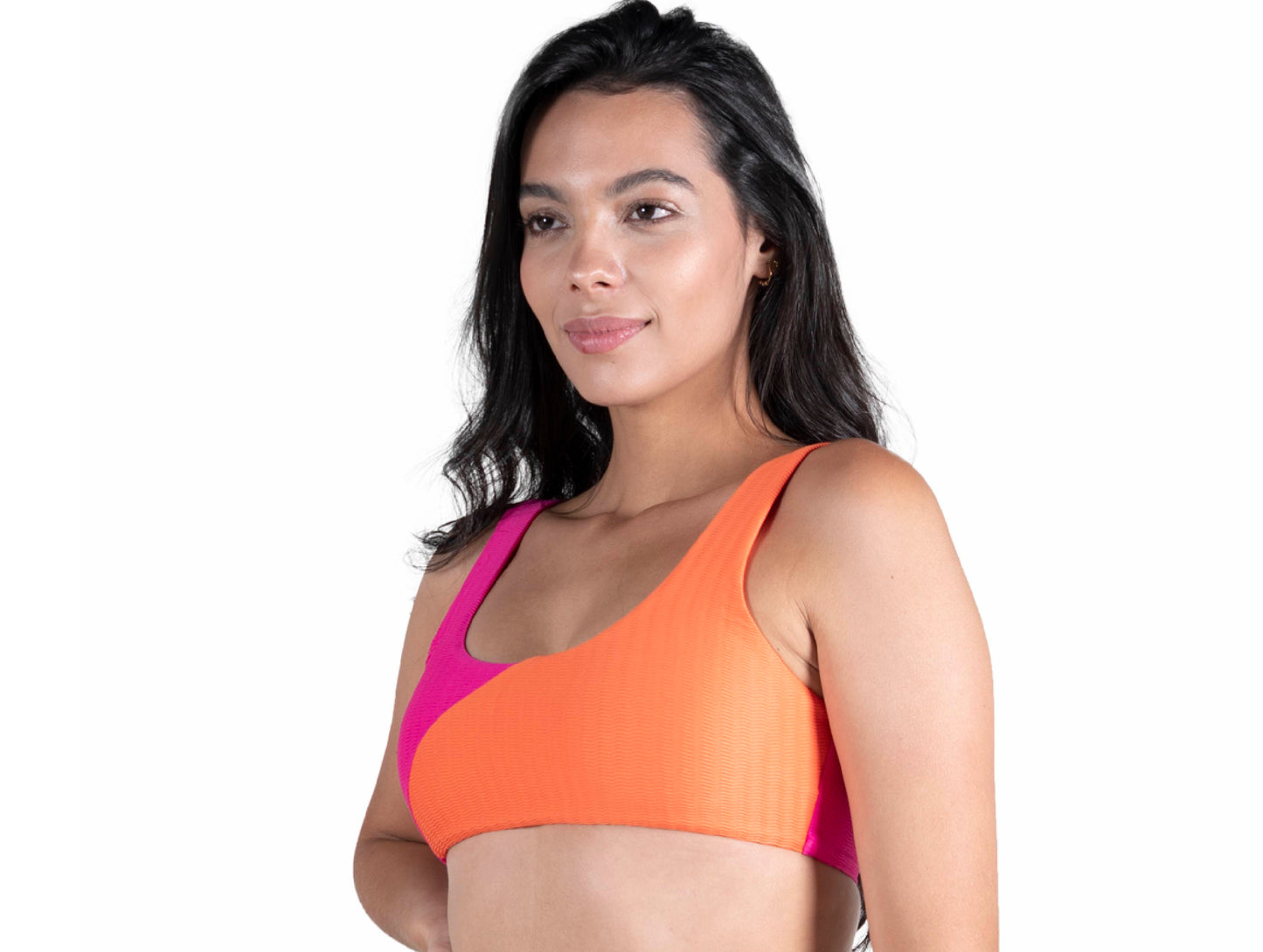 TOP LILY NARANJA/FUCSIA