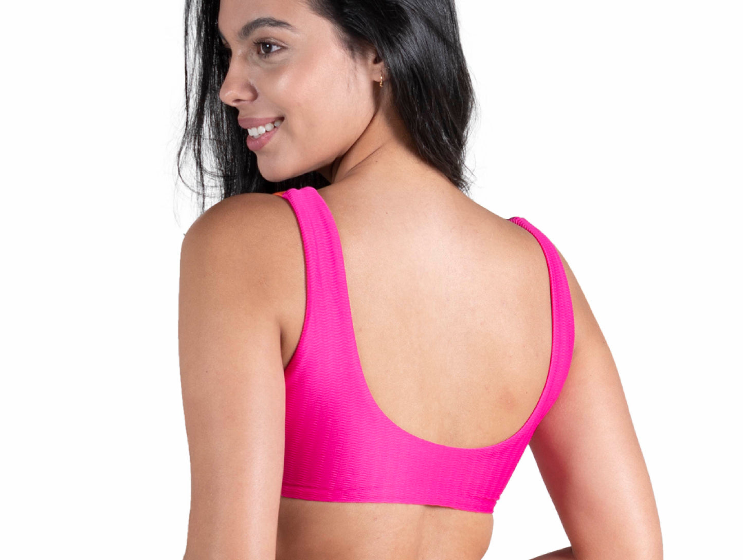 TOP LILY NARANJA/FUCSIA