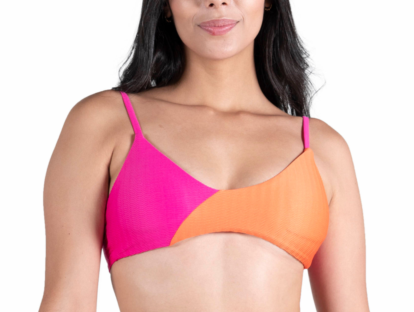 TOP ALE NARANJA/FUCSIA