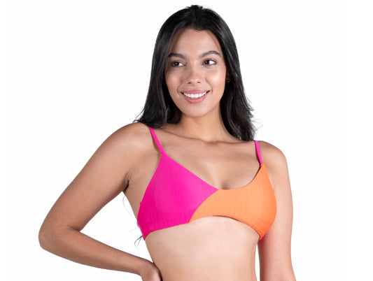 TOP ALE NARANJA/FUCSIA