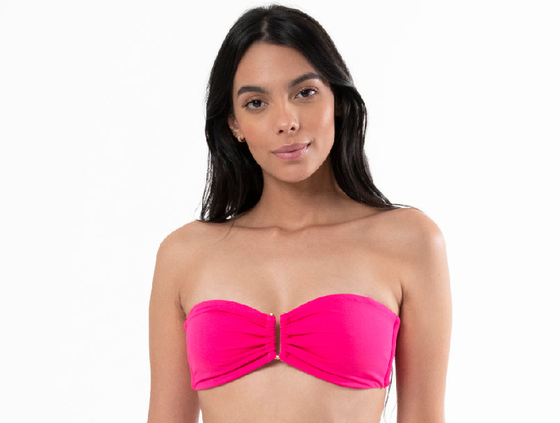 TOP STRAPLESS FUCSIA OSCURO