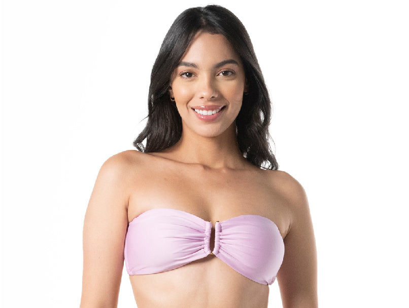 TOP STRAPLESS LILA