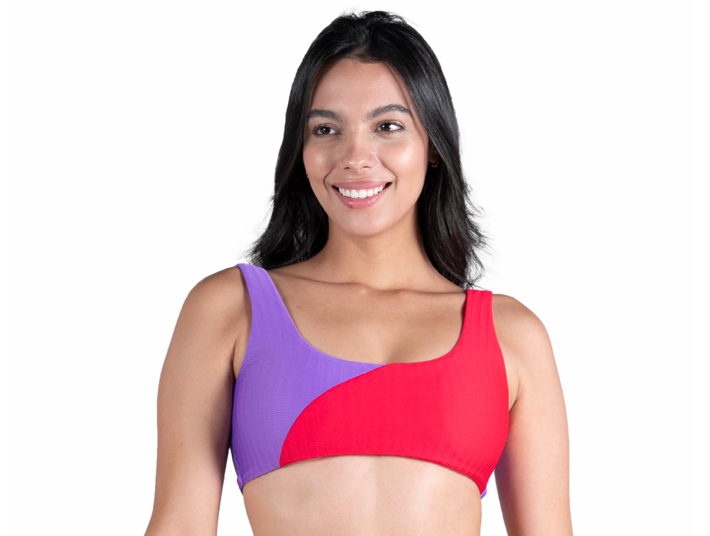TOP LILY ROJO/MORADO