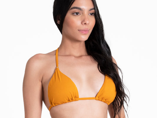 TOP TRIANGULO MOSTAZA OSCURO