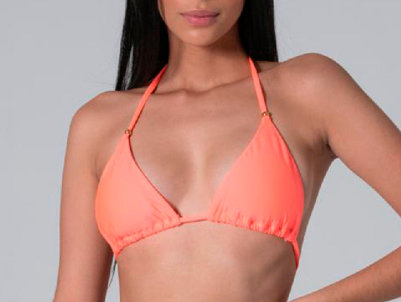 TOP TRIANGULO NARANJA CLARO