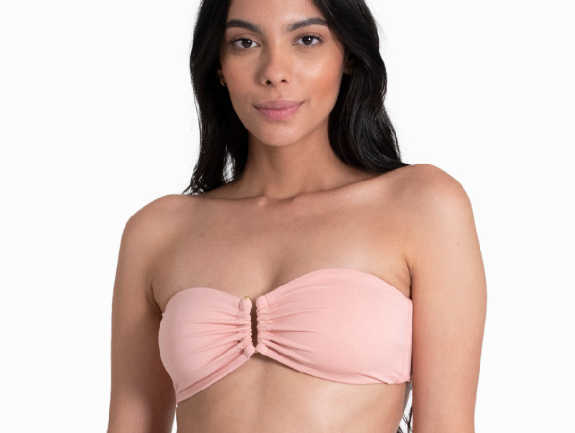 TOP STRAPLESS PALO DE ROSA
