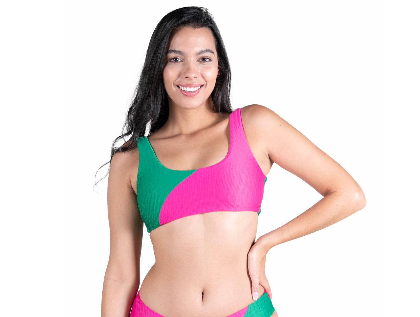 TOP LILY FUCSIA/VERDE